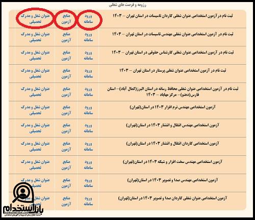 استخدام صدا و سیما ۱۴۰۴
